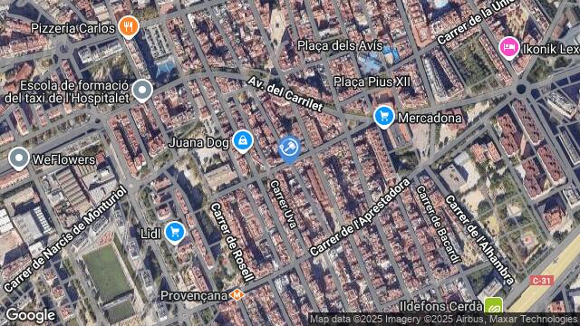 Ubicación de la subastas Subasta de vivienda en L'Hospitalet