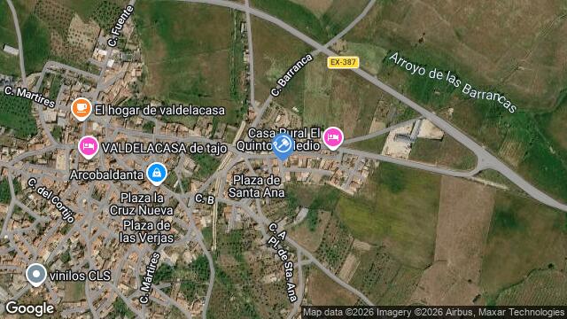 Ubicación de la subastas Subasta de cl santa ana en Cáceres