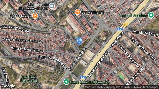 Ubicación de la subastas Subasta de garaje en BADALONA