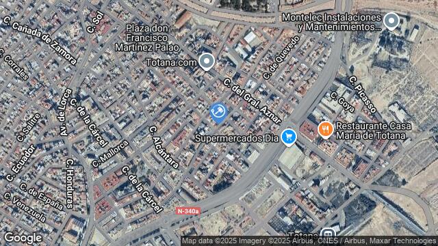 Ubicación de la subastas Subasta de garaje en Totana