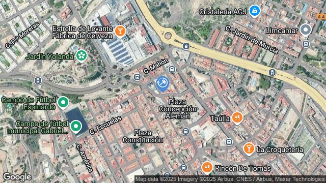 Ubicación de la subastas Subasta de cl menorca en Murcia