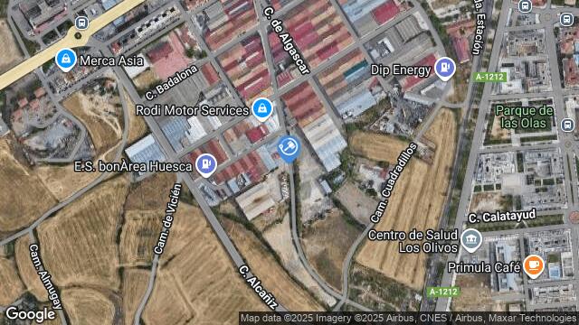 Ubicación de la subastas Subasta de nave industrial en Huesca