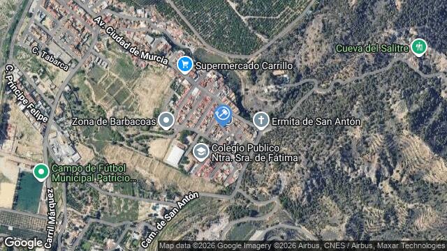 Ubicación de la subastas Subasta de cl virgen de la caridad en Murcia