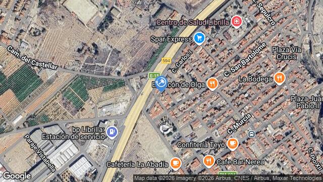 Ubicación de la subastas Subasta de garaje en Librilla