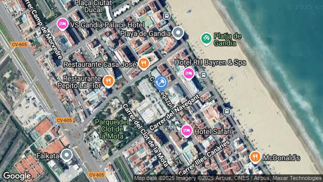Ubicación de la subastas Subasta de vivienda en playa de gandia