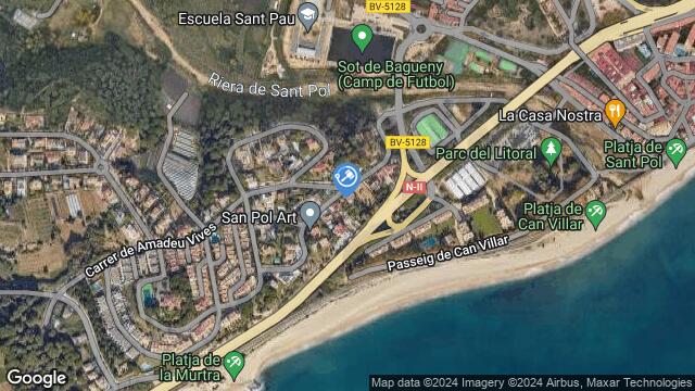 Ubicación de la subastas Subasta de vivienda en Sant pol de Mar