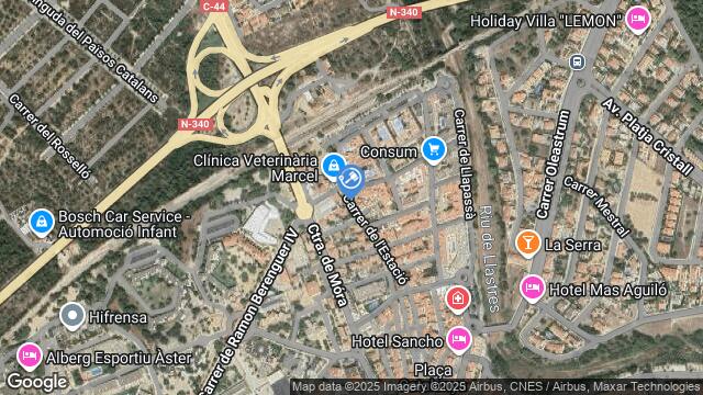 Ubicación de la subastas Subasta de vivienda en VANDELLOS I L¿HOSPITALET