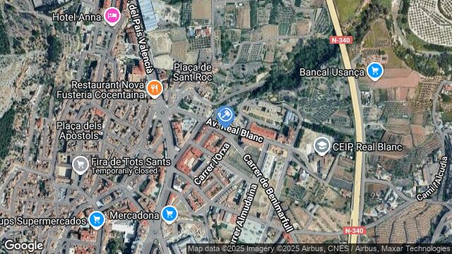 Ubicación de la subastas Subasta de garaje en COCENTAINA