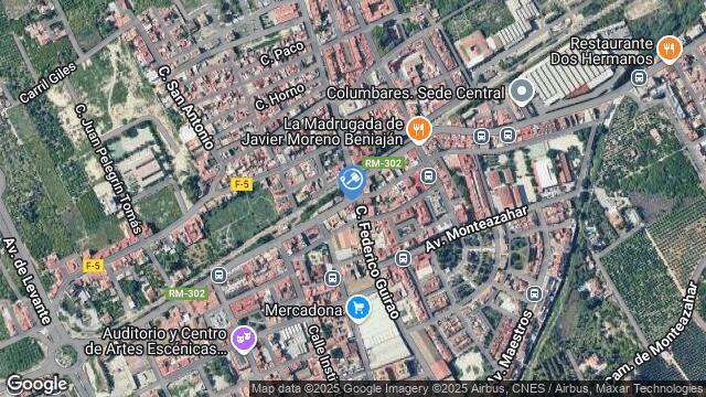 Ubicación de la subastas Subasta de finca 12038, seccion 6ª  ( beniajan) en Murcia