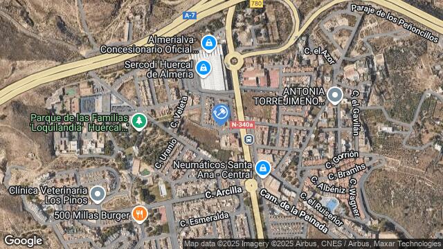 Ubicación de la subastas Subasta de garaje en HUERCAL DE ALMERIA