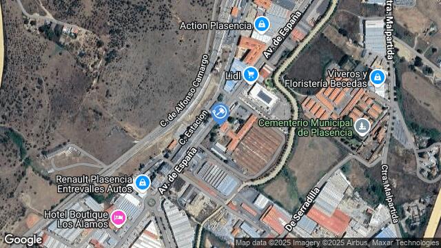 Ubicación de la subastas Subasta de nave industrial en Plasencia