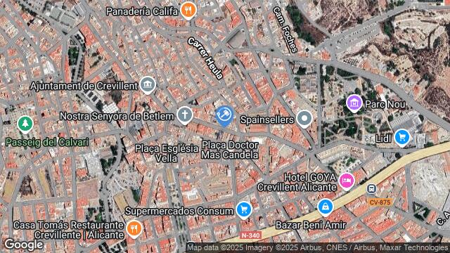 Ubicación de la subastas Subasta de garaje en CREVILLENTE