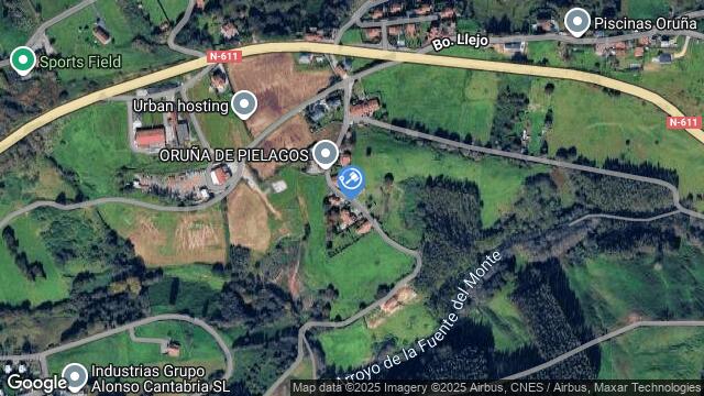 Ubicación de la subastas Subasta de finca rústica en ORUÑA DE PIELAGOS